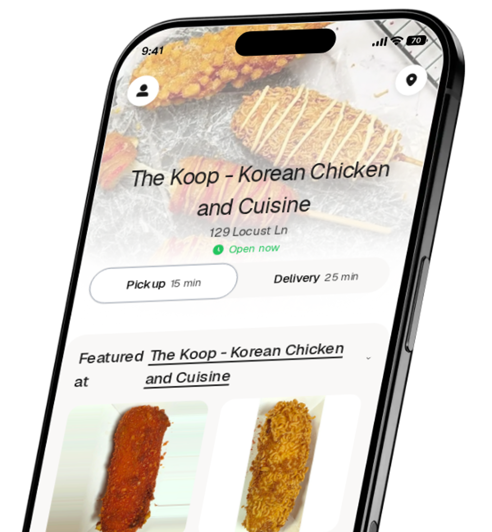 The Koop - Korean Chicken and Cuisine app preview