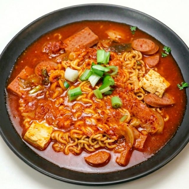 Budae Jigae Soup.